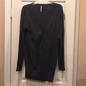 Active Basic cotton/acrylic blend cardigan